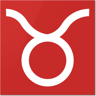 Taurus Horoscope Astrology Zodiac White Posters and Art